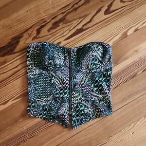 Free People Multicolor Strapless Top